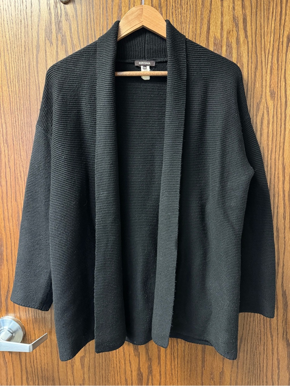 Kerisma Black Ribbed Cardigan - Picture 4 of 4